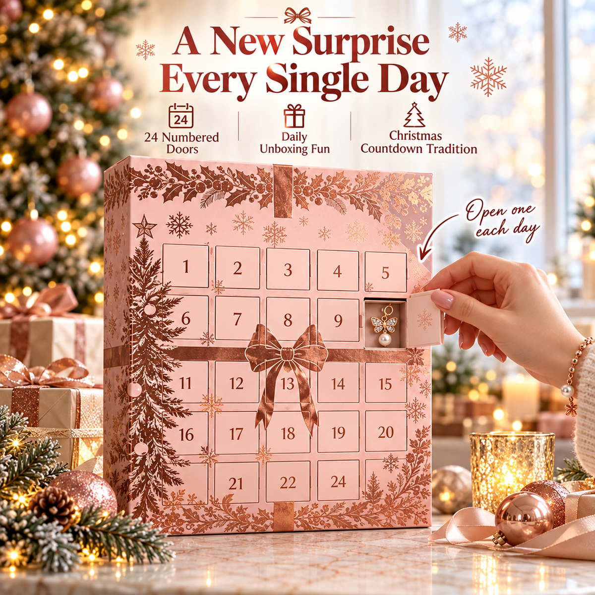 π 24-Day Jewelry Advent Calendar β Sparkling Christmas Surprises for Her