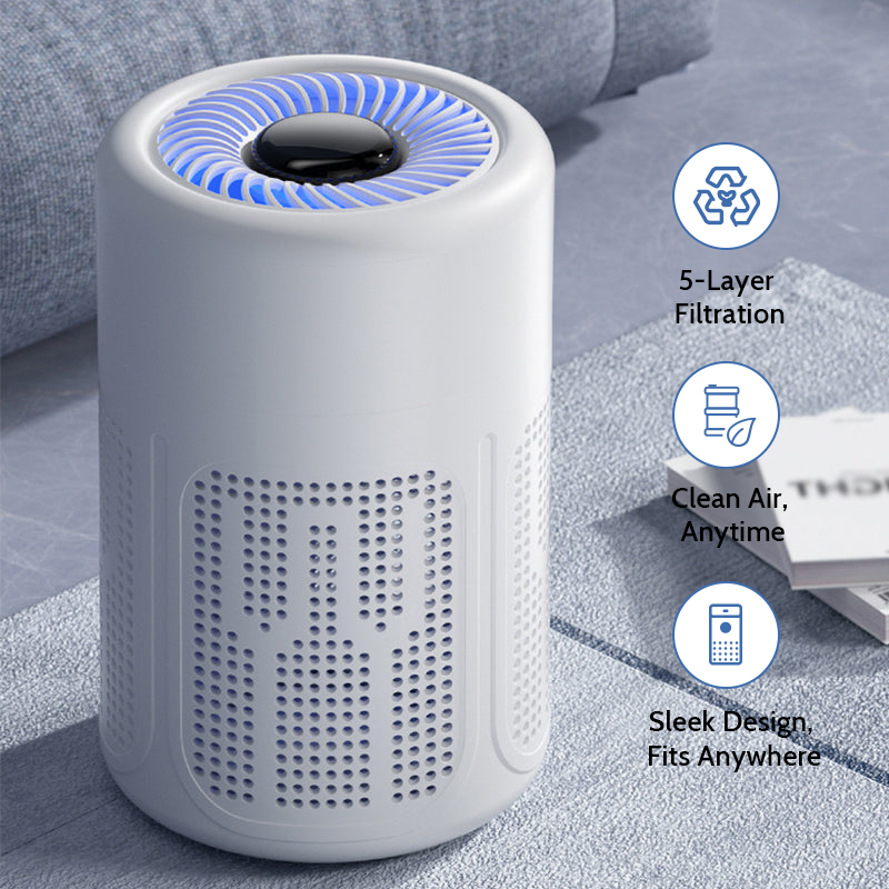 upsell 60%off🔇Limited Offer 💐Silent Air Purifier – Peaceful sleep, no noise😴