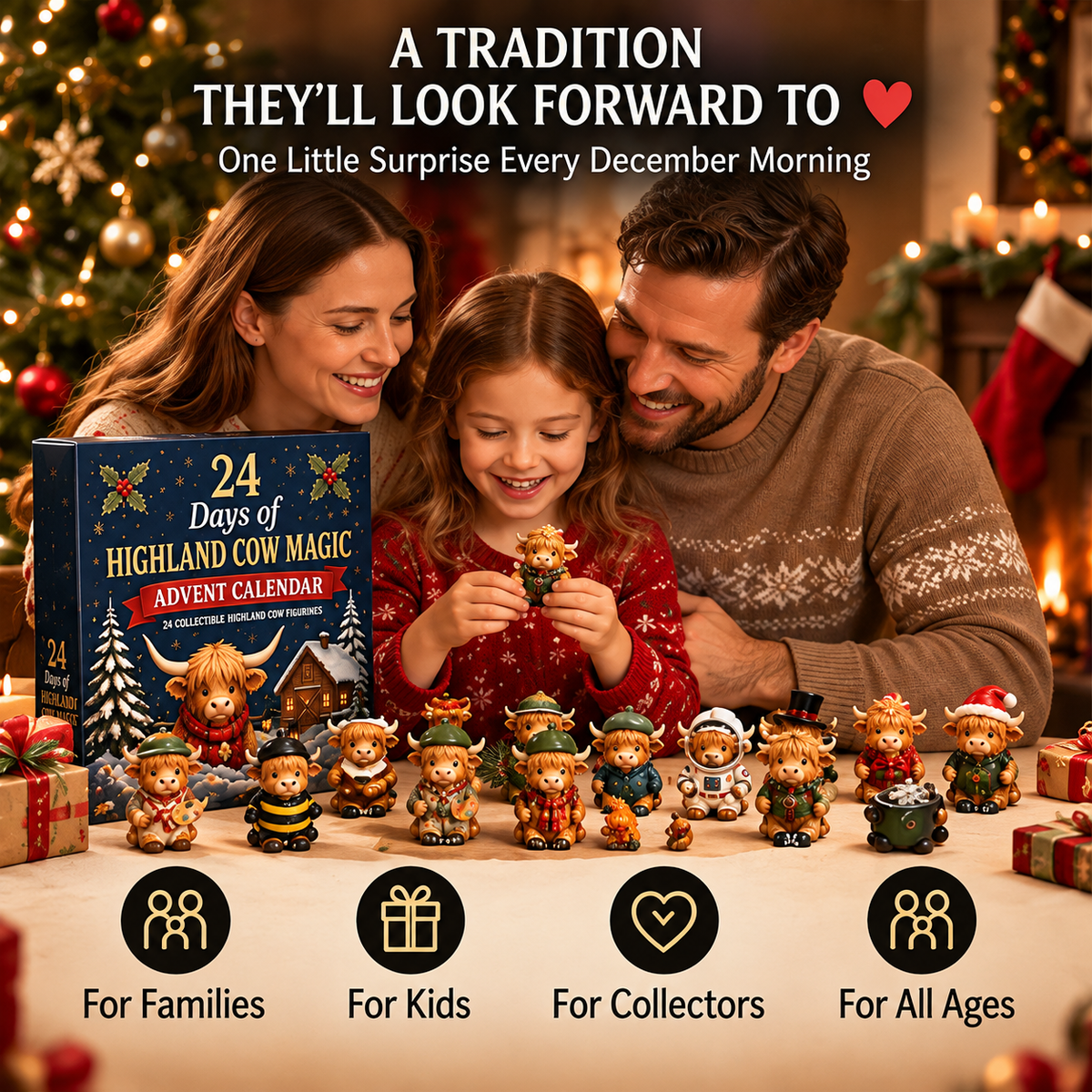โณ Last Day 49% OFF โ๐ฎ24-Day Highland Cow Advent Calendar