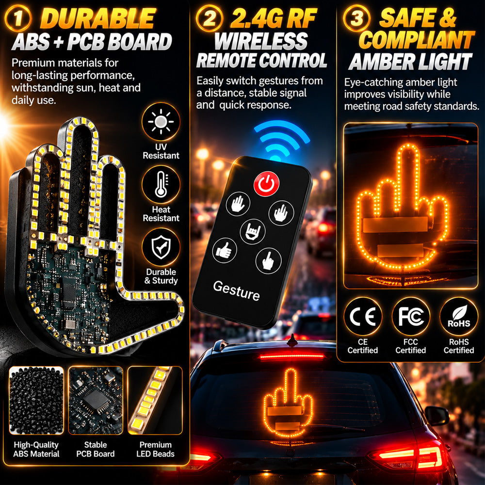 💥Special Treat Price| GestureGlow LED Car Hand Light