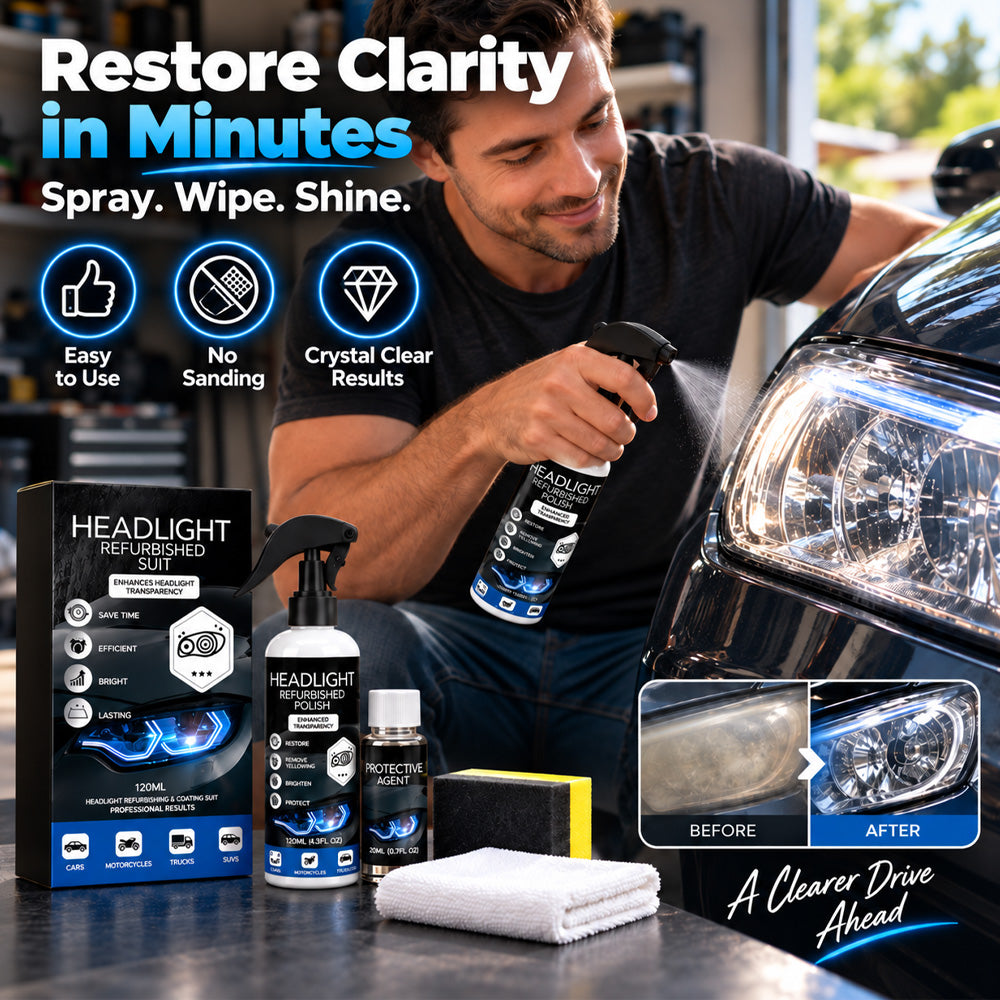 ⏳LAST DAY - 50% OFF!!🚗Professional Car Headlight Restoration Kit
