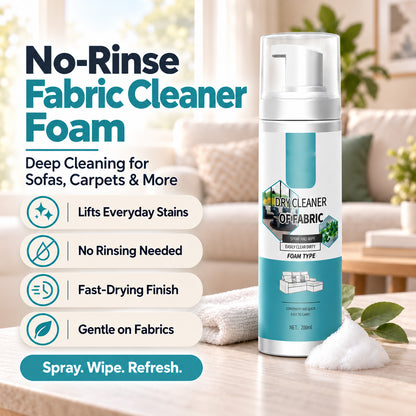 🫧🫧 No Washing, No Soaking – Powerful Foam Fabric Stain Cleaner