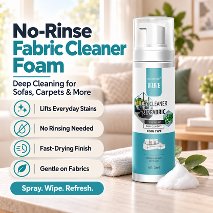 🫧🫧 No Washing, No Soaking – Powerful Foam Fabric Stain Cleaner