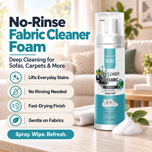 🫧🫧 No Washing, No Soaking – Powerful Foam Fabric Stain Cleaner