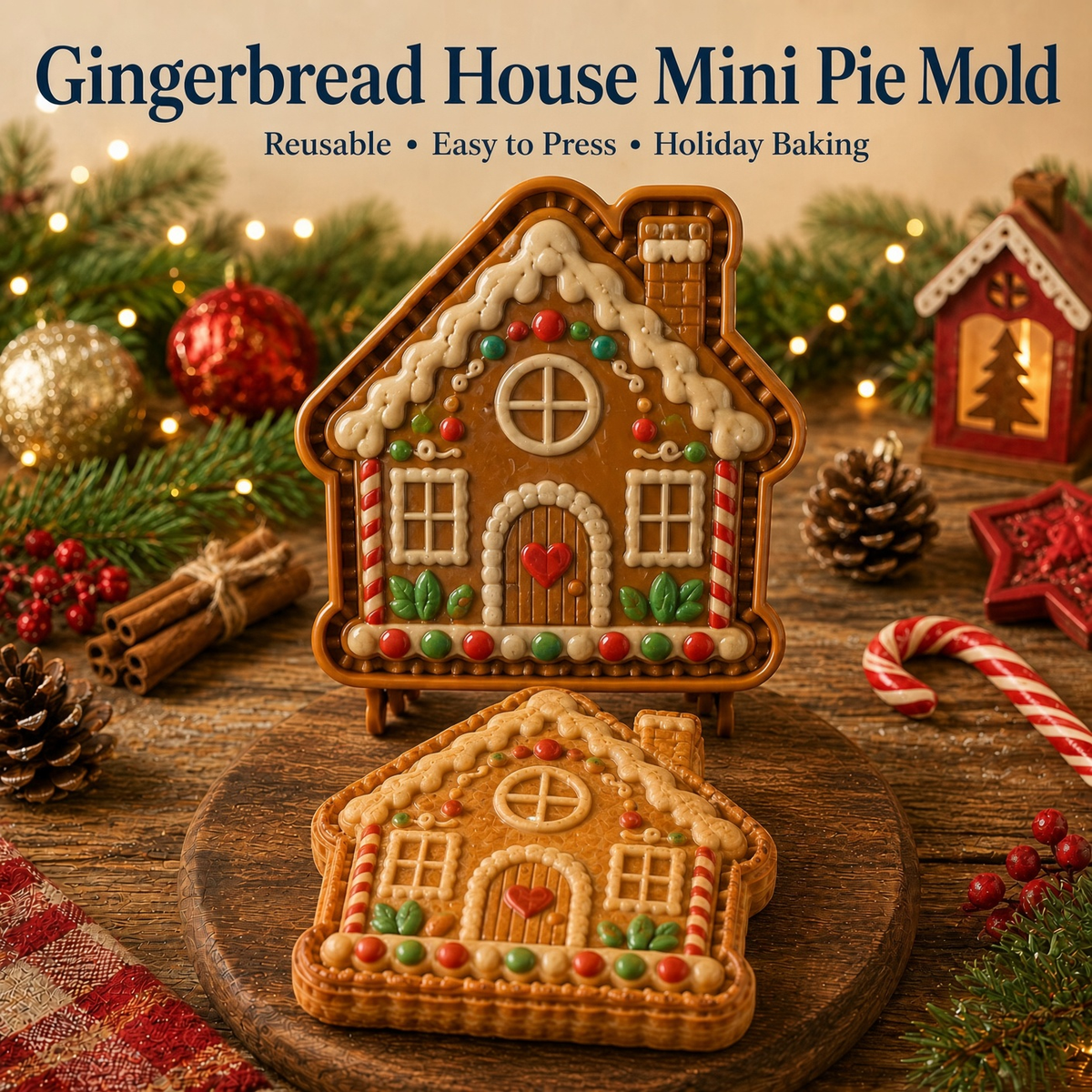 🥧✨ Christmas Mini Pie Mold Collection