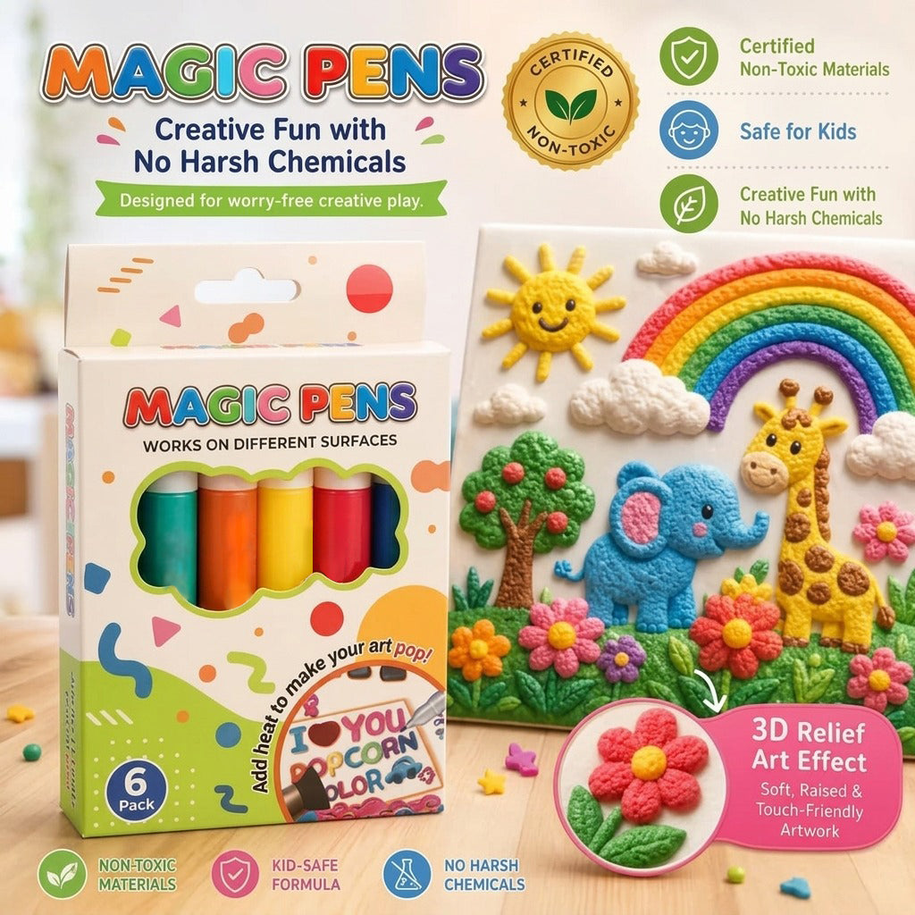 💥LAST DAY BUY 1 GET 1 FREE!!🎁🔮Magic Pen – Draw 3D with one stroke!🎄DIY Bubble Popcorn Drawing Pens
