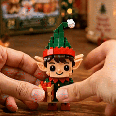 🌟 Last day to save 49% – 🎄 12-Day Mini Christmas DIY Building Set | 12 unique festive buildable designs with hanging loops—perfect for decorating Christmas trees, wreaths, and holiday displays 🧱