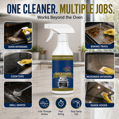 💥 LAST DAY SALE｜50% OFF 🌻Heavy Duty Oven & Cooktop Cleaner Spray 🔥