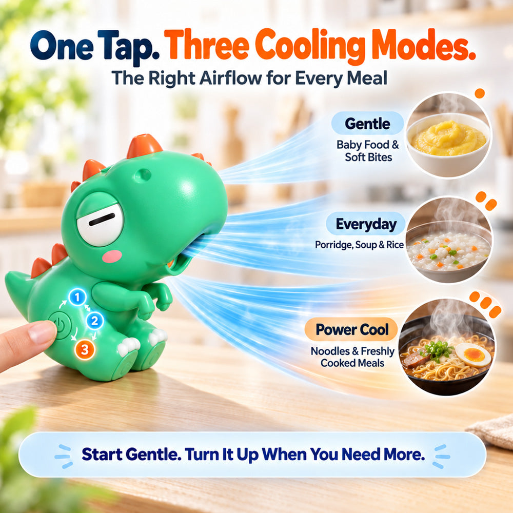 🐘 Hands-Free Food Cooling Fan – Cool Hot Meals Faster Without Blowing