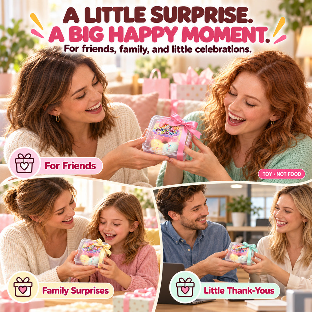 🍩 Crack & Squish Doughnut – Satisfying Sensory Toy & Fun Little Gift 🎁