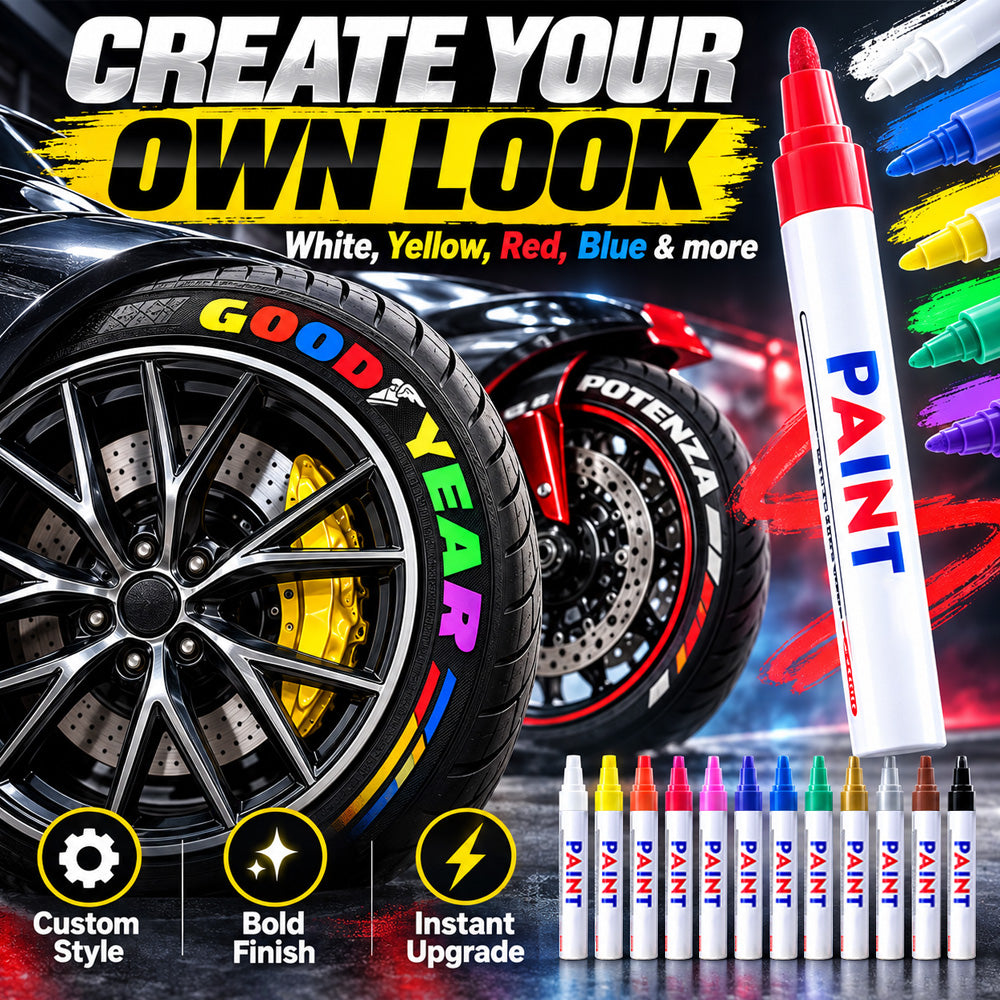 🌈Tyre Letter Paint Marker | Give Your Wheels a Custom Look✨