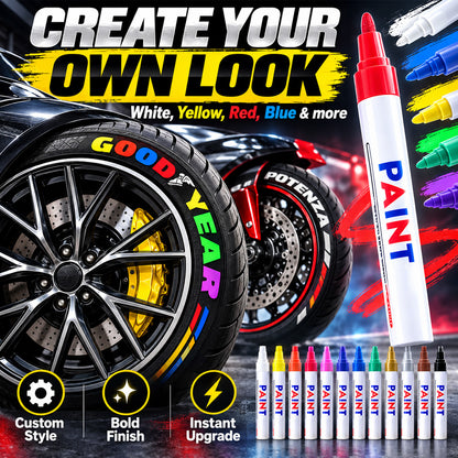 🌈Tyre Letter Paint Marker | Give Your Wheels a Custom Look✨