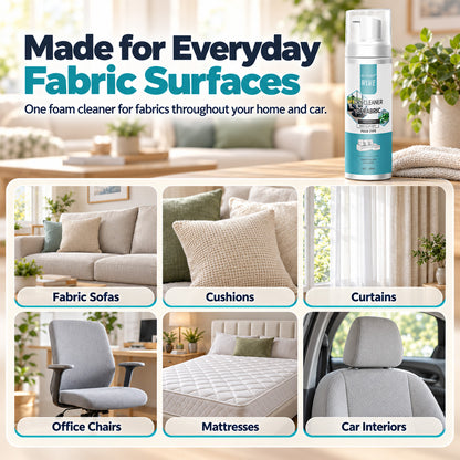 🫧🫧 No Washing, No Soaking – Powerful Foam Fabric Stain Cleaner