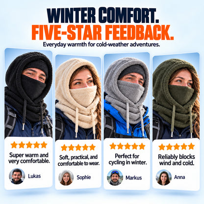 🥳2026 HOT SALE🥳💞50K+ SOLD! 🧣❄️ 50% OFF! 3-in-1 Winter Balaclava – windproof fleece covers head, neck, face & ears. Adjustable fit for skiing, cycling & cold weather!