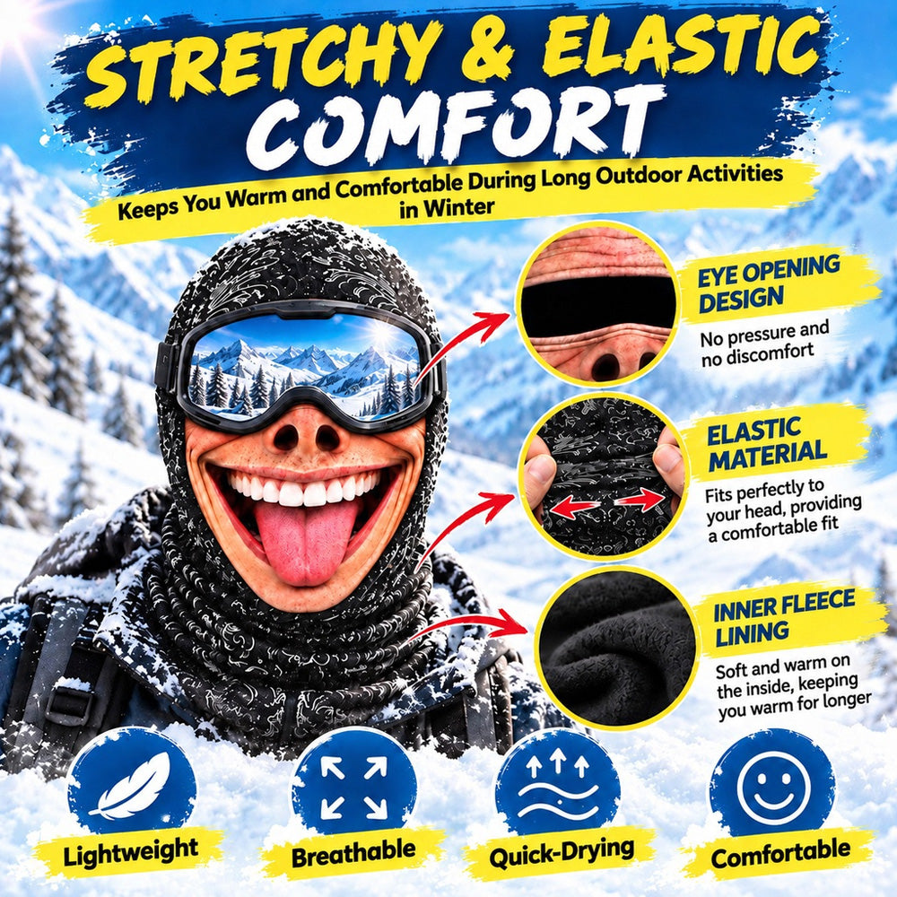 ⏳ Save 49% Today Only! 😂 Funny Thermal Balaclava – Warm, Soft & Stretchy ☁️ Hilarious Designs & 4 Ways to Wear for Skiing, Outdoor Adventures & Everyday Comfort 🎿