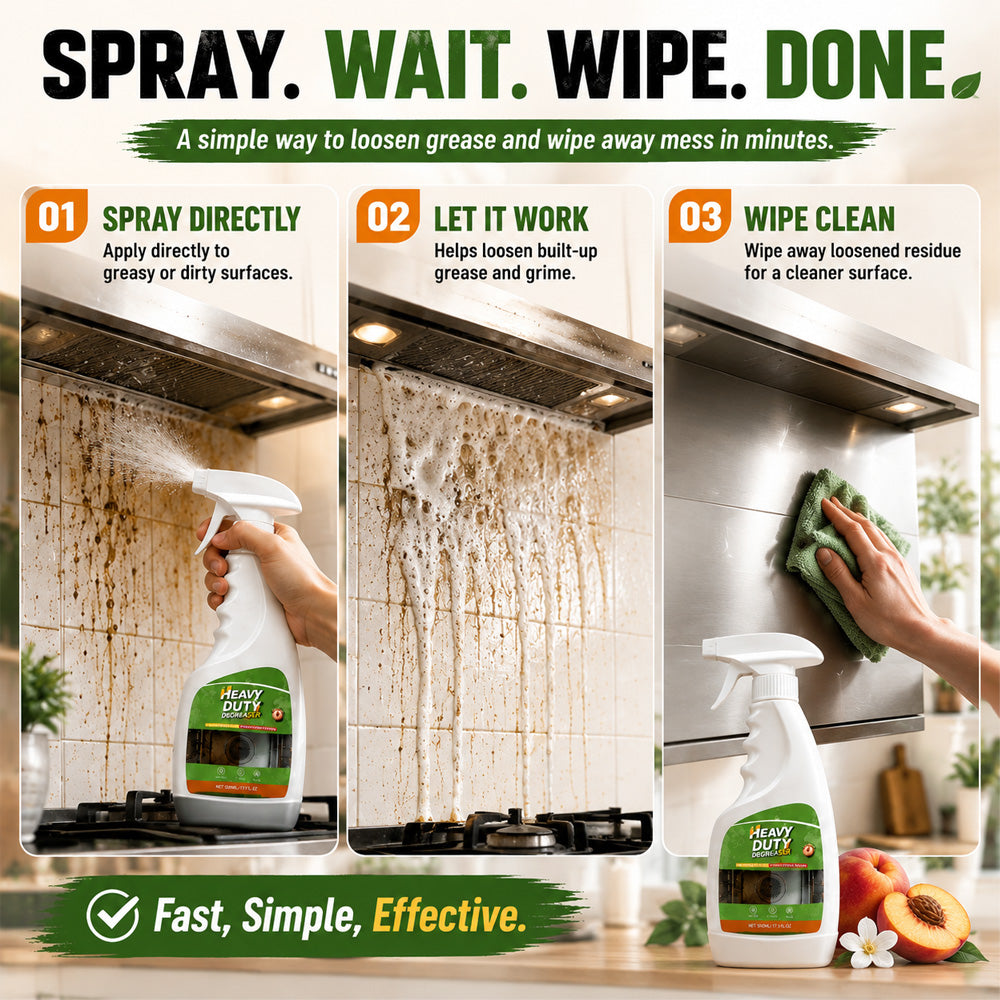 🏆🔥 50% OFF | Heavy Duty Kitchen Degreaser Spray – Powerful Grease-Cutting Cleaner