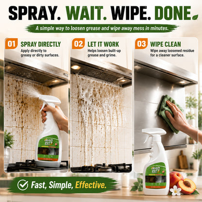 🏆🔥 50% OFF | Heavy Duty Kitchen Degreaser Spray – Powerful Grease-Cutting Cleaner