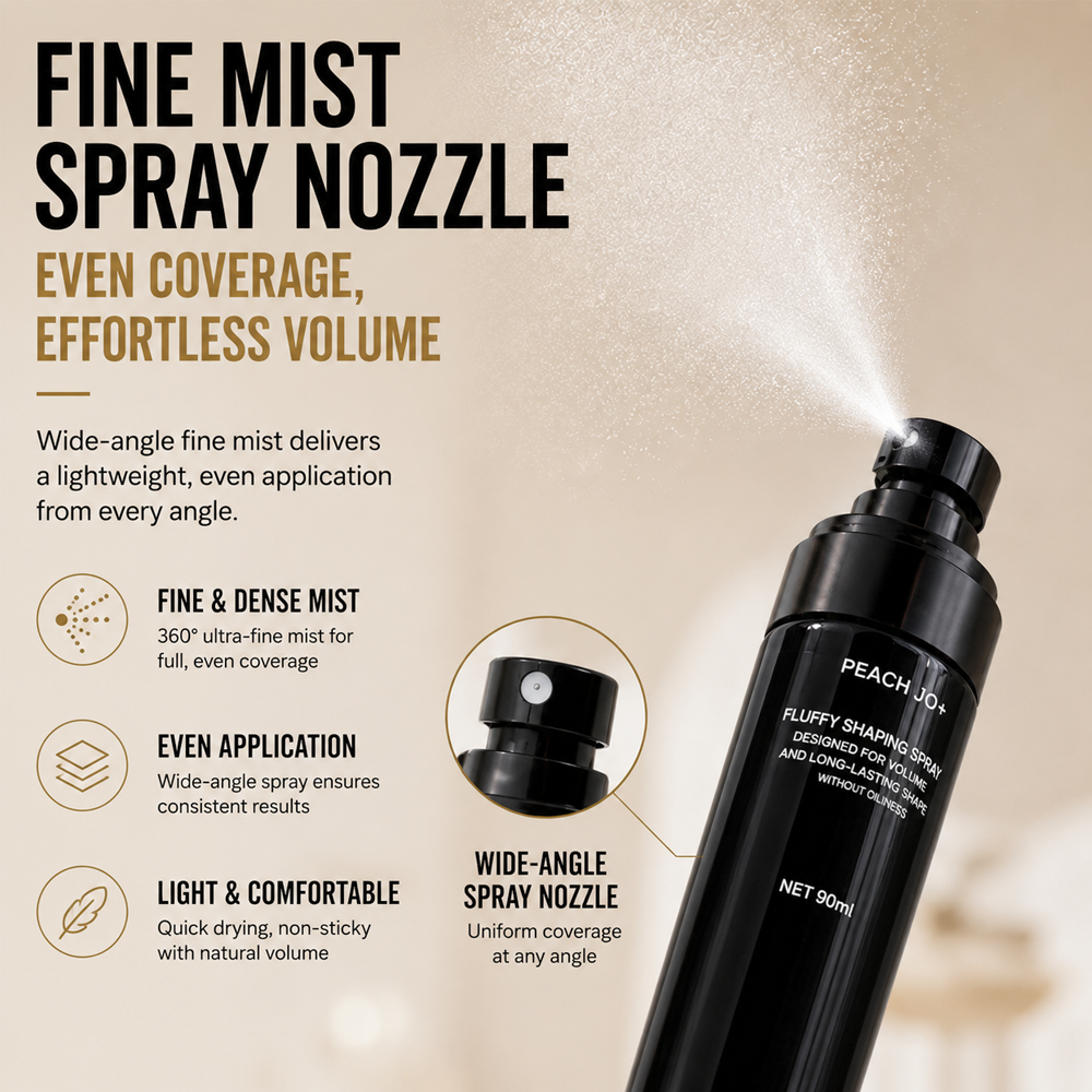 ☀️ Summer Hair Rescue 💇🏻‍♀️ 3-Second Volume Boost! Instantly Create Fluffy & Elegant Hairstyles! 👩 Peach-Scented Volumizing & Setting Spray