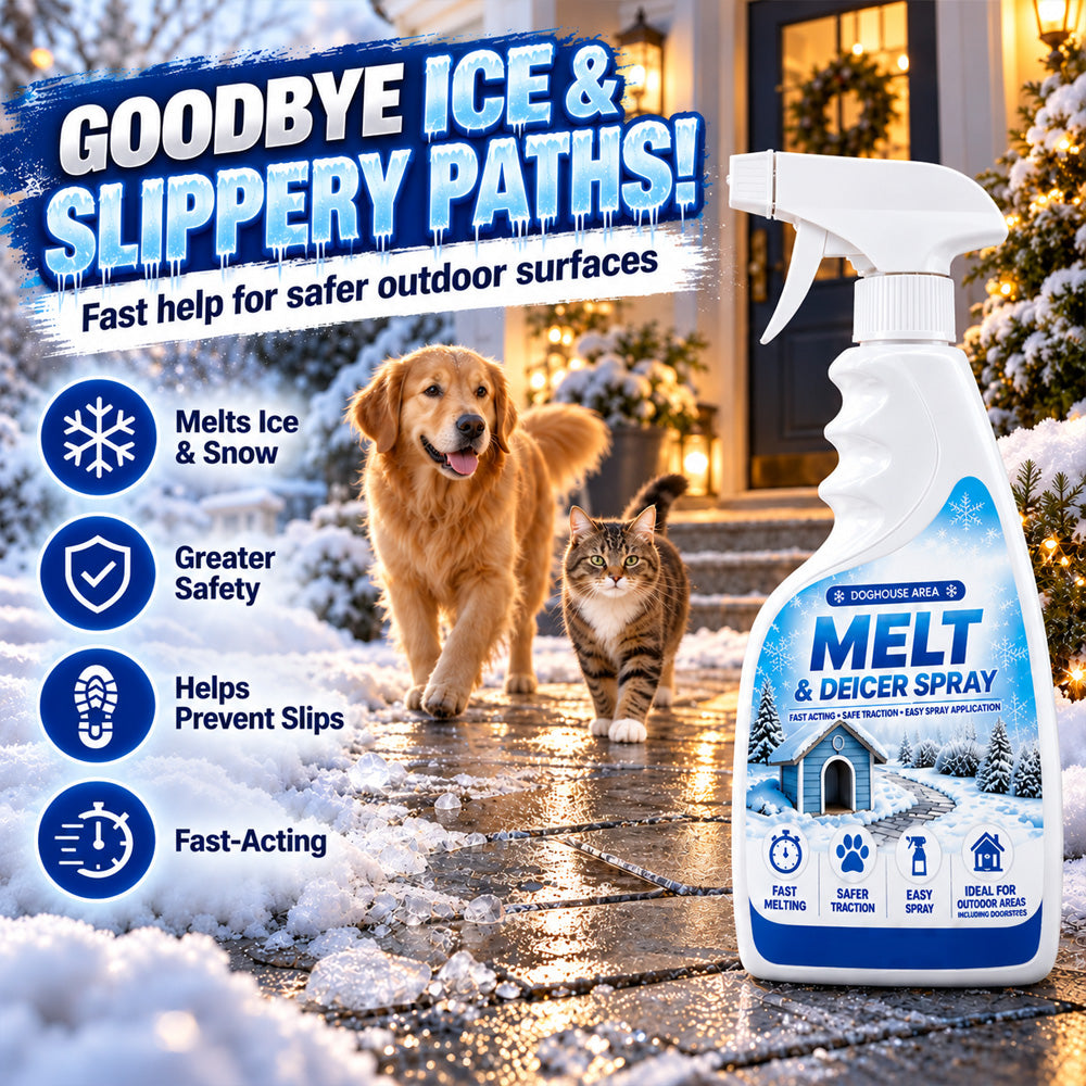 👑 LIMITED-TIME 50% OFF WINTER SPACIAL OFFER! |🐾 Fast Pet-Safe Outdoor De-Icing & Snow Melting Spray❄️