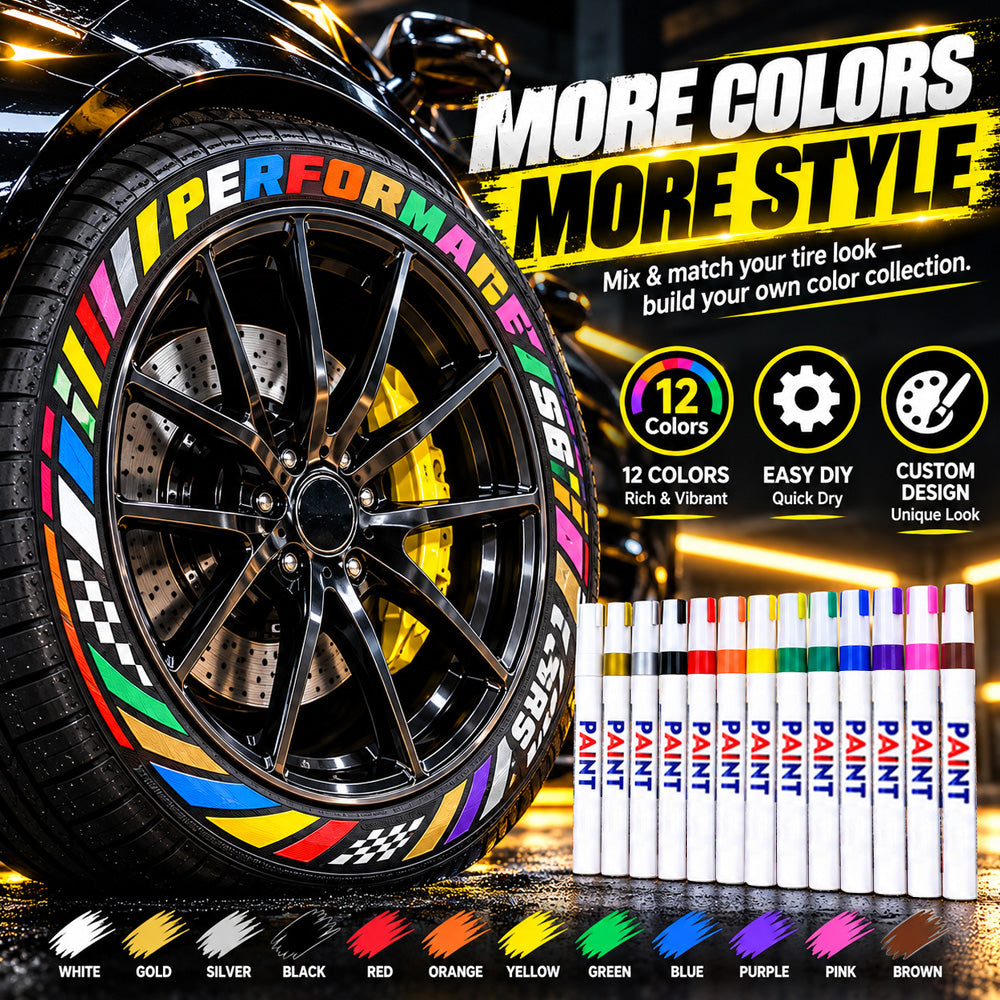 🌈Tyre Letter Paint Marker | Give Your Wheels a Custom Look✨