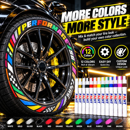 🌈Tyre Letter Paint Marker | Give Your Wheels a Custom Look✨