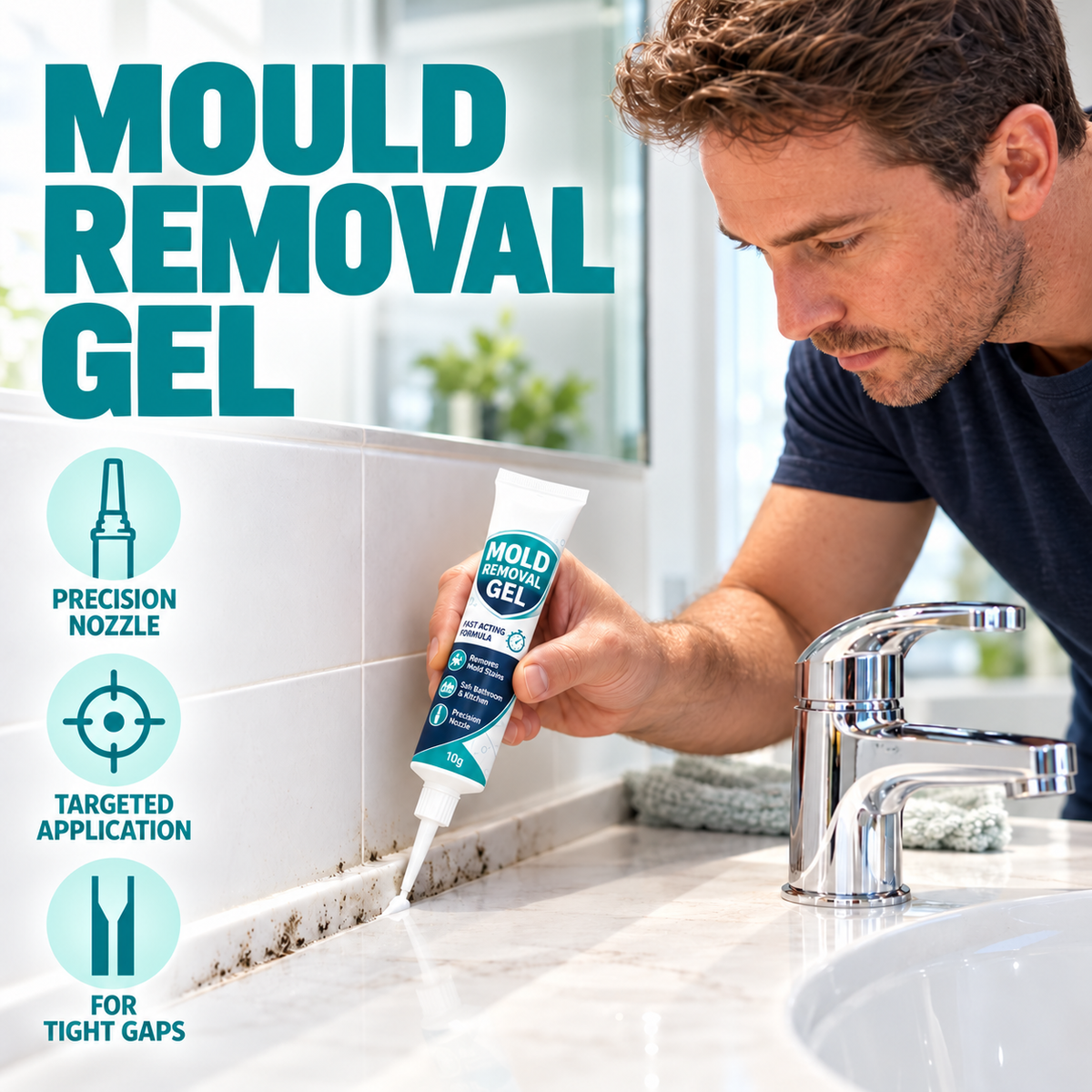 Household Mold Remover Gel for Bathroom & Kitchen
