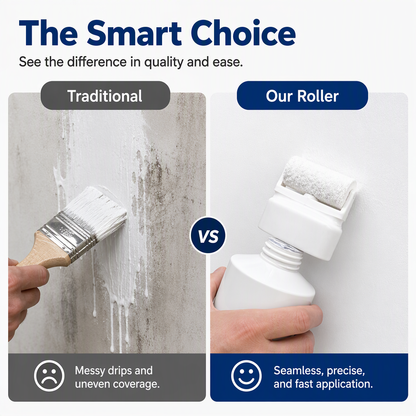 Waterproof Wall Repair Paste with Integrated Small Roller Brush