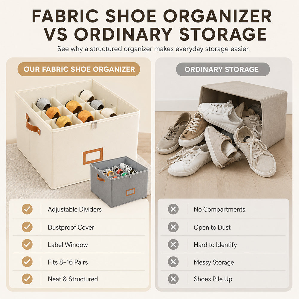 🔥 49% OFF | Shoe Chaos? Fixed! 👟 Smart Shoe Organizer