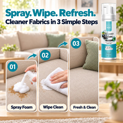 🫧🫧 No Washing, No Soaking – Powerful Foam Fabric Stain Cleaner