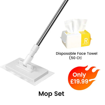 💥New Year's Offer: 50% Off💥Disposable Dust Mop with 5 Reusable Cloths 🧹-Remifa®