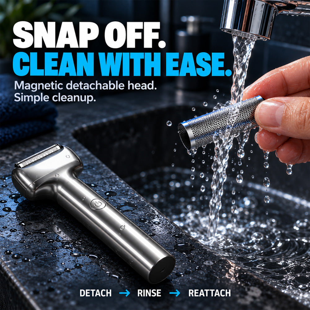 🪒Men's Rechargeable Foil Electric Shaver ⚡🧔– Efficient Close Shaving, Cordless Portable Wet & Dry Beard Razor for Daily Grooming