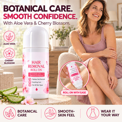 👑 LIMITED-TIME 50% OFF! | Gentle Smooth Roll-On Body Hair Removal—Smooth Legs, Bikini Line & Underarms in Minutes, No Razor Burn, No Wax, No Mess