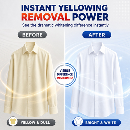🤍 50% OFF Today Only – Restore Yellowed Whites Fast