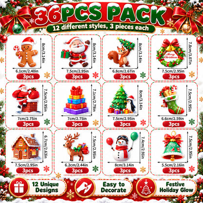 🥳New! Introductory Price - Half Price today🎄 Light-Up Christmas Wall Decals | No Drill, No Wires, Instant Holiday Glow 🎄