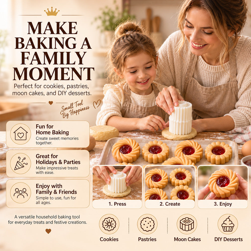 🥮🥮Creative Double-Ended Pastry Mold – 2-in-1 Design for Easy & Beautiful Baking