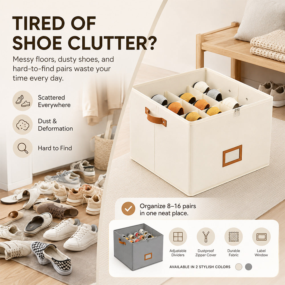 🔥 49% OFF | Shoe Chaos? Fixed! 👟 Smart Shoe Organizer