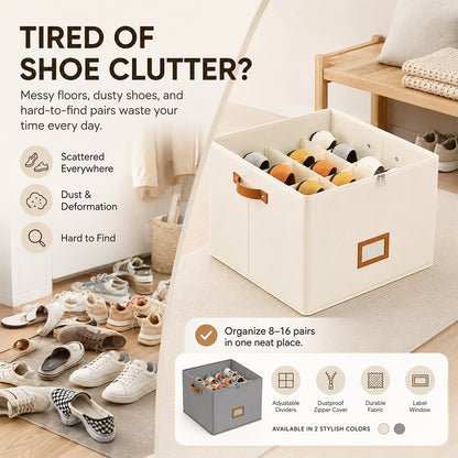 🔥 49% OFF | Shoe Chaos? Fixed! 👟 Smart Shoe Organizer