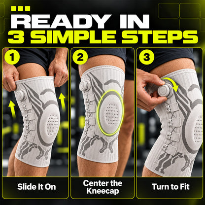 🏃Professional Adjustable Sports Knee Support Brace – Compression, Stability & Secure Fit for Active Movement
