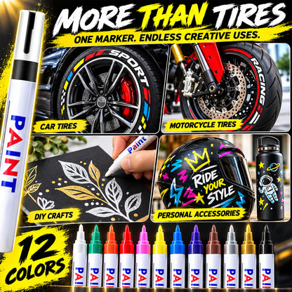 🌈Tyre Letter Paint Marker | Give Your Wheels a Custom Look✨