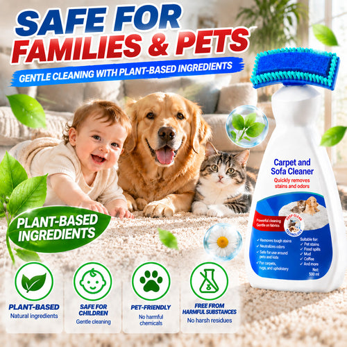 🎄 Pre-Christmas Deep Clean: LIMITED-TIME 50% OFF! |👑No-Wash Carpet & Sofa Cleaner with Brush