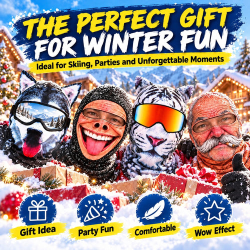 ⏳ Save 49% Today Only! 😂 Funny Thermal Balaclava – Warm, Soft & Stretchy ☁️ Hilarious Designs & 4 Ways to Wear for Skiing, Outdoor Adventures & Everyday Comfort 🎿