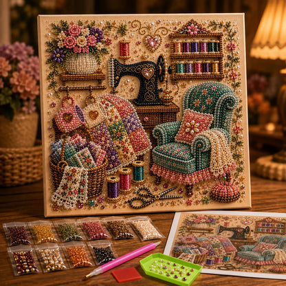 🥳2026 HOT SALE🥳💞50K+ SOLD! 🏆 LIMITED-TIME 50% OFF! ✨ Cozy Hobby Rooms 3D Diamond Art Kit🌟