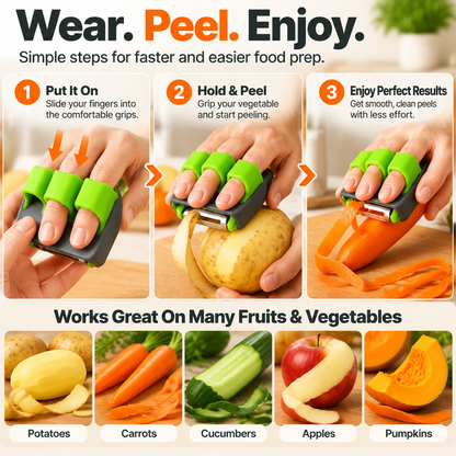 🎉2026 New Ergonomic Two-Finger Fruit and Vegetable Peeler