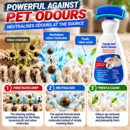 🎄 Pre-Christmas Deep Clean: LIMITED-TIME 50% OFF! |👑No-Wash Carpet & Sofa Cleaner with Brush