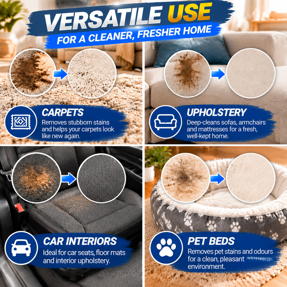 🎄 Pre-Christmas Deep Clean: LIMITED-TIME 50% OFF! |👑No-Wash Carpet & Sofa Cleaner with Brush