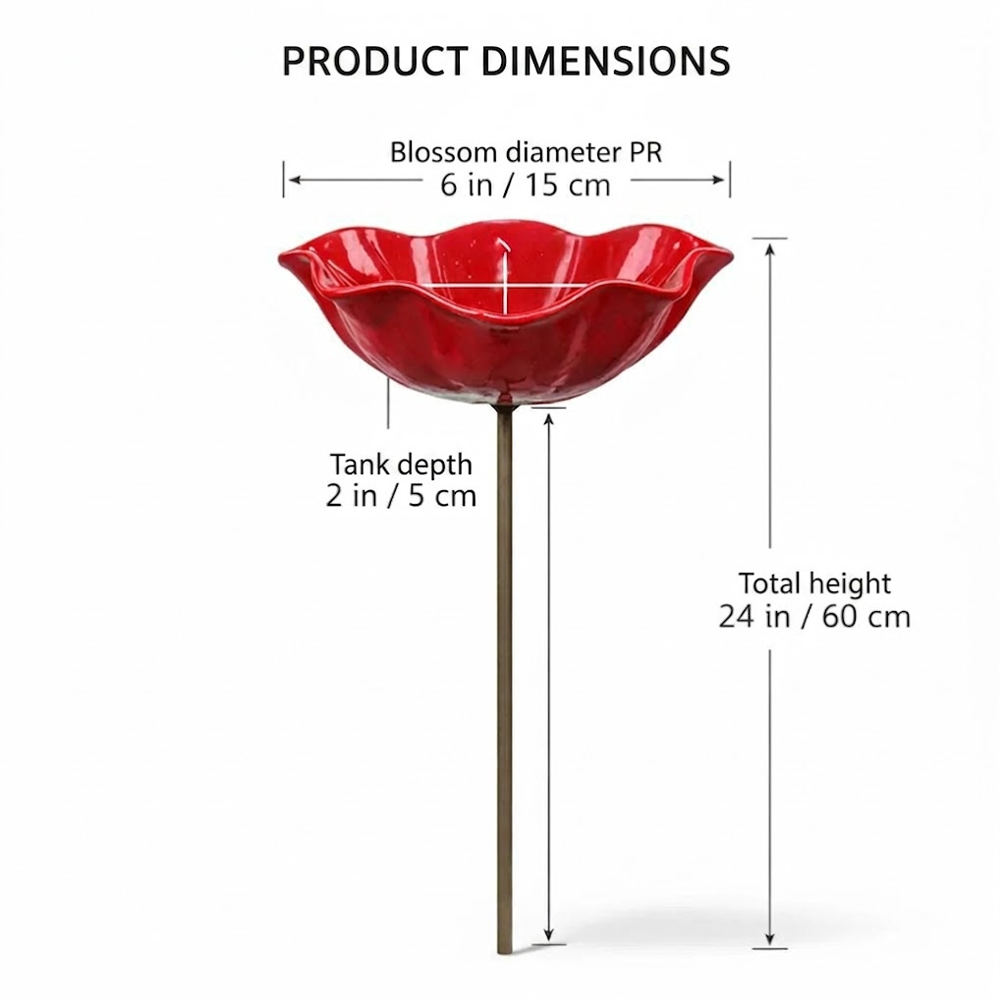 💖🎁 Mother's Day gifts for 2026 with 49% off 🎁Handcrafted metal garden stake featuring a flower and a bird 🐦