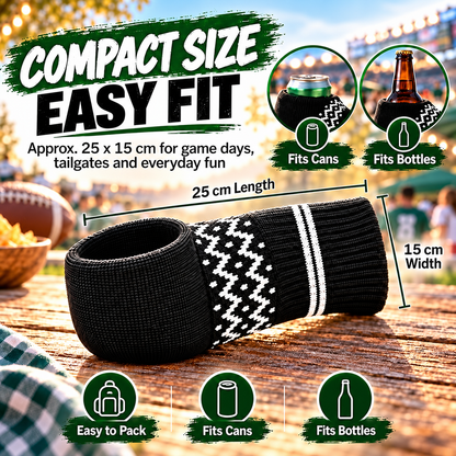 🧤🧤Cozy Knit Drink Mittens – 🥤Hands-Free Wearable Cup Holder for Holiday Parties Winter Gatherings & Outdoor Fun