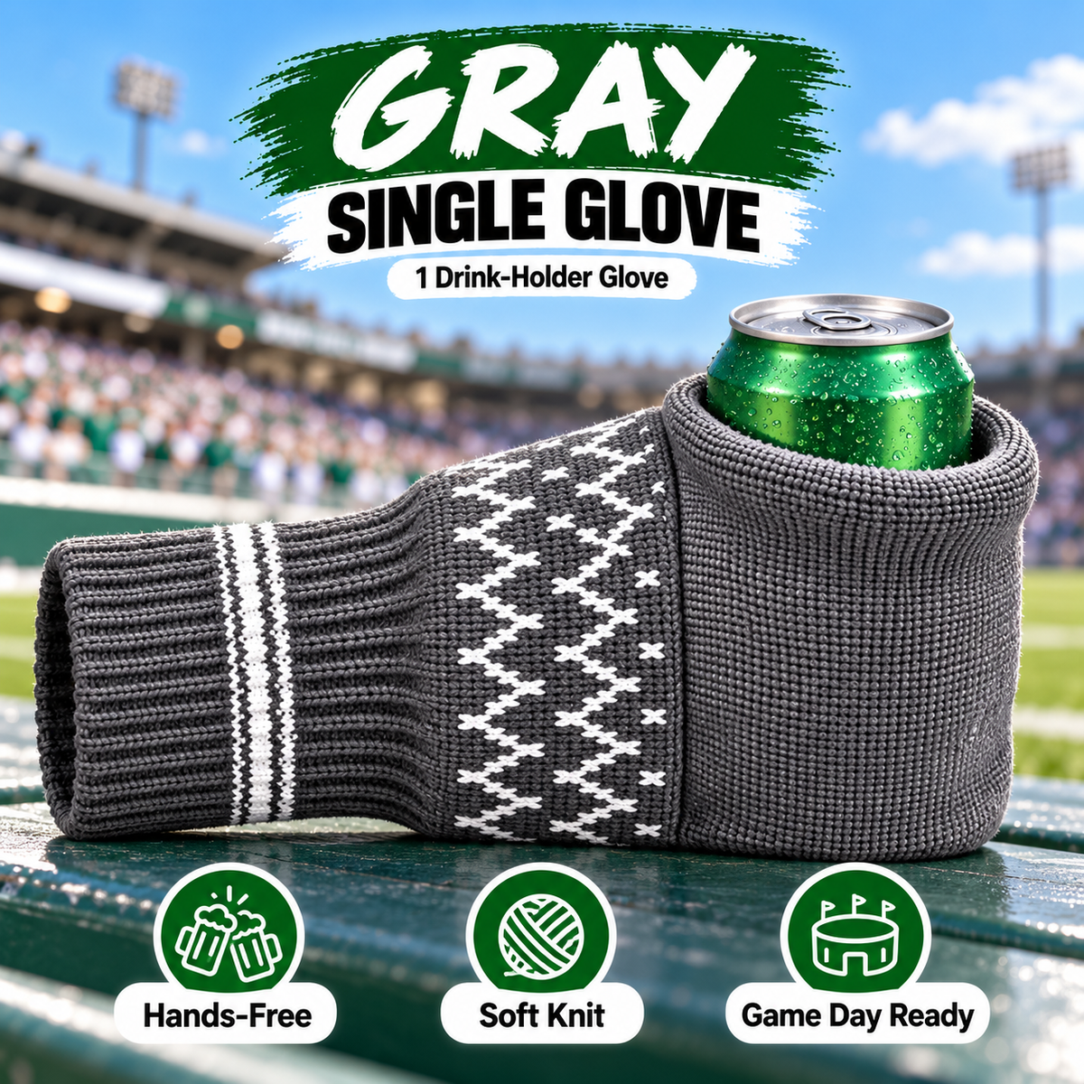 🧤🧤Cozy Knit Drink Mittens – 🥤Hands-Free Wearable Cup Holder for Holiday Parties Winter Gatherings & Outdoor Fun