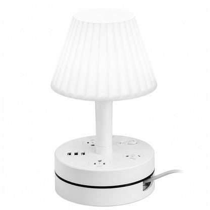 💡🔌 ALL-IN-ONE BEDSIDE LAMP & CHARGING STATION– 50% OFF! 3/4 AC, 2 USB, 1 Type-C – charge devices while you sleep. ⭐🏠