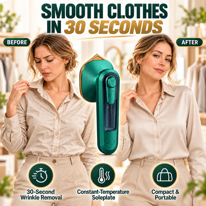 Micro Steam Iron – Fast, Portable Wrinkle Remover, No Overheat